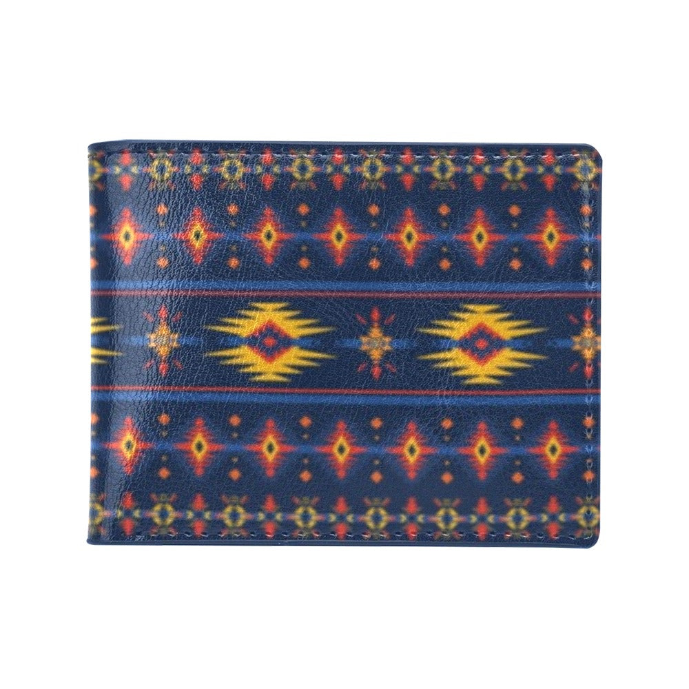 Southwest Pattern Print Design LKS306 Men's ID Card Wallet