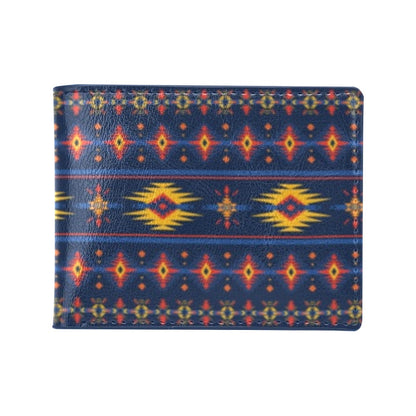 Southwest Pattern Print Design LKS306 Men's ID Card Wallet