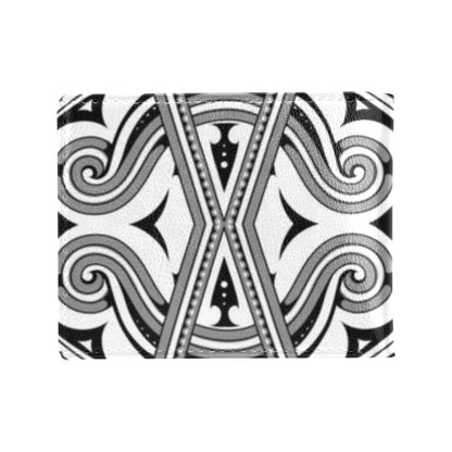 Samoan Pattern Print Design LKS302 Men's ID Card Wallet