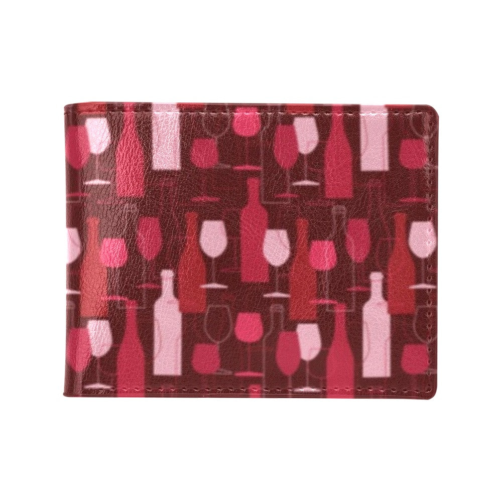 Wine Print Design LKS304 Men's ID Card Wallet