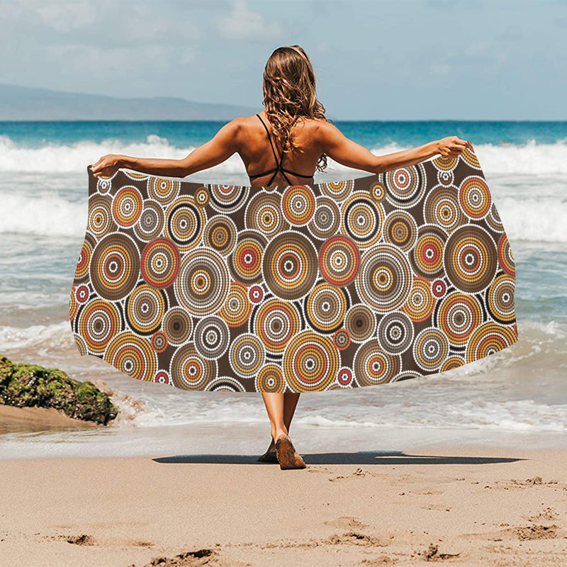 Aboriginal Print Design LKS402 Beach Towel 32" x 71"
