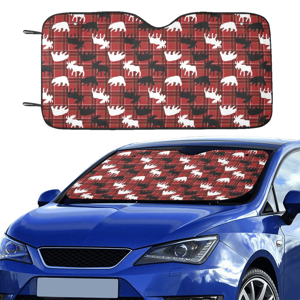Moose Print Design LKS401 Car front Windshield Sun Shade