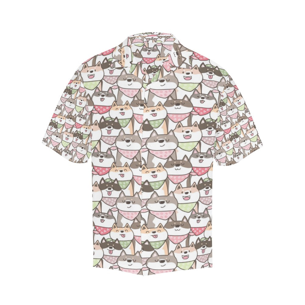 Shiba Inu Print Design LKS305 Men's Hawaiian Shirt