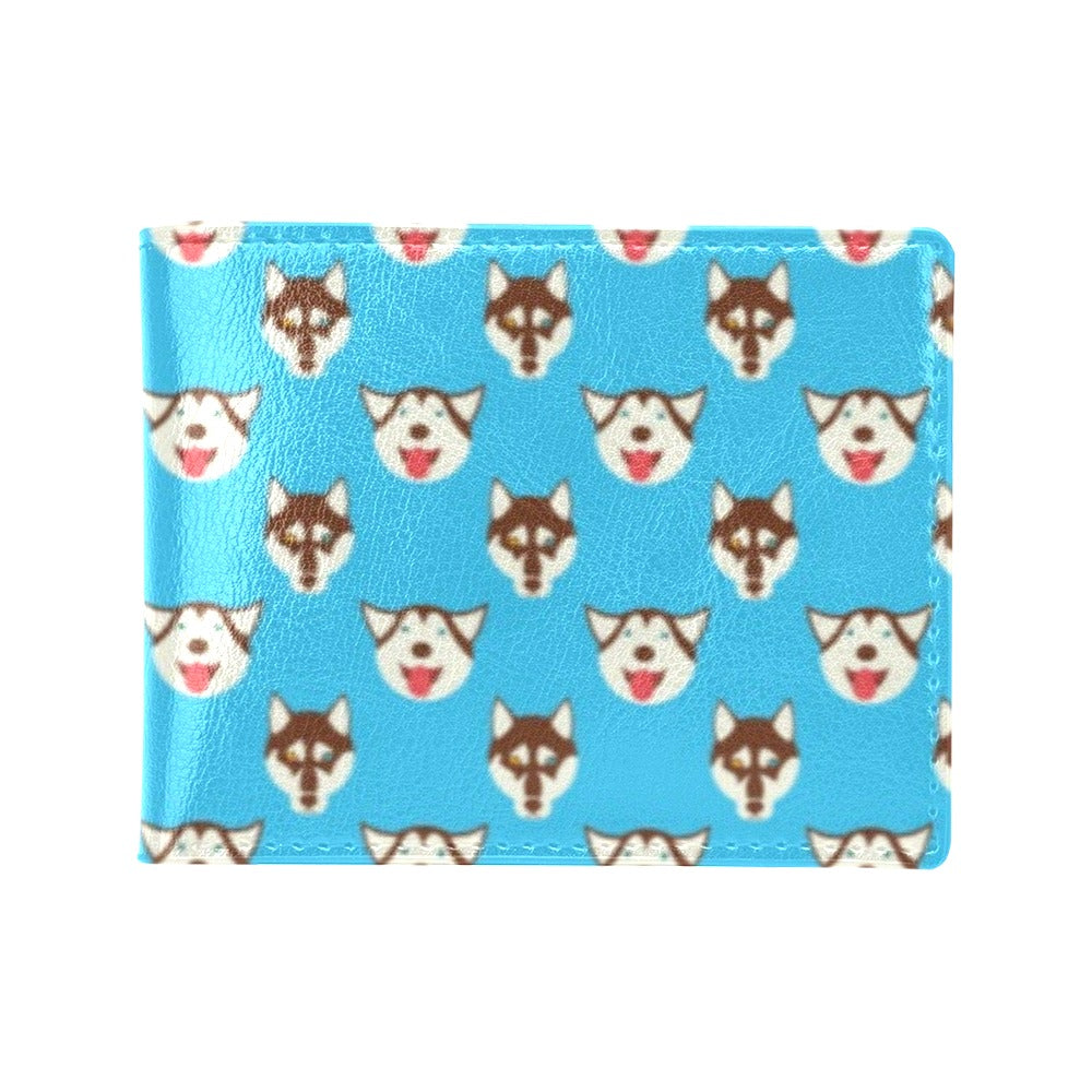 Siberian Huskies Print Design LKS306 Men's ID Card Wallet