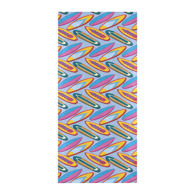 Surfboard Pattern Print Design LKS303 Beach Towel 32" x 71"