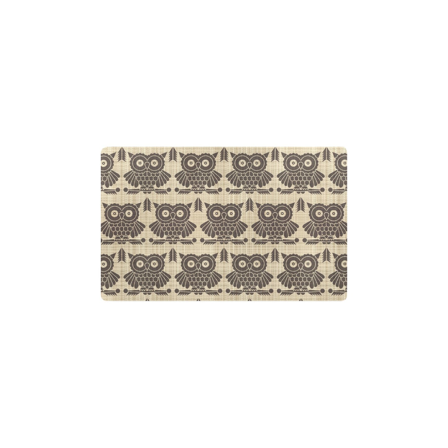 Owl Pattern Print Design A01 Kitchen Mat