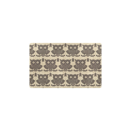Owl Pattern Print Design A01 Kitchen Mat