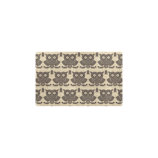 Owl Pattern Print Design A01 Kitchen Mat