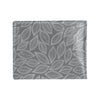 Elm Leave Grey Print Pattern Men's ID Card Wallet