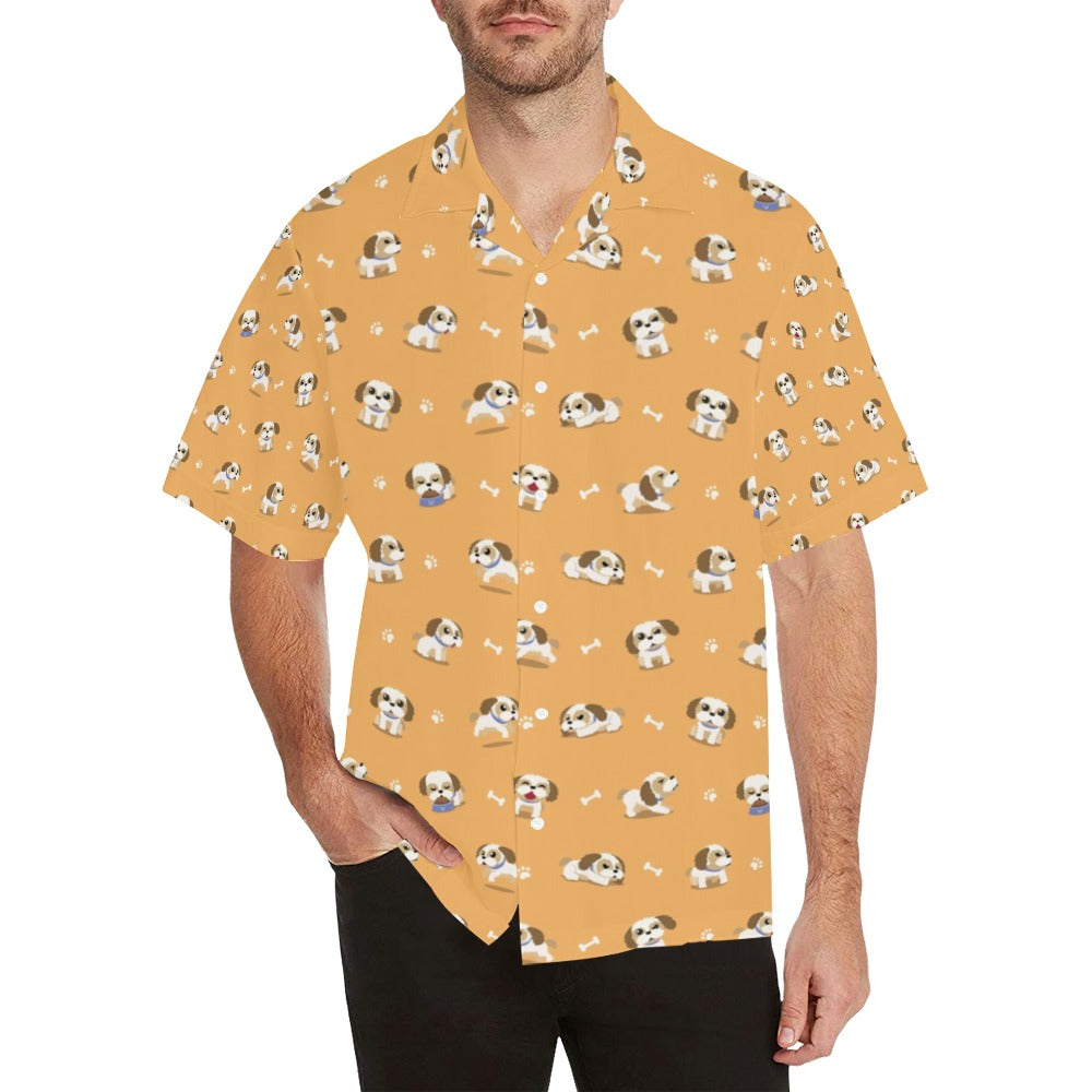 Shih Tzu Print Design LKS304 Men's Hawaiian Shirt