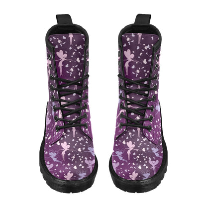Fairy Pink Print Pattern Women's Boots