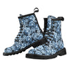 Tie Dye Dark Blue Print Design LKS306 Women's Boots
