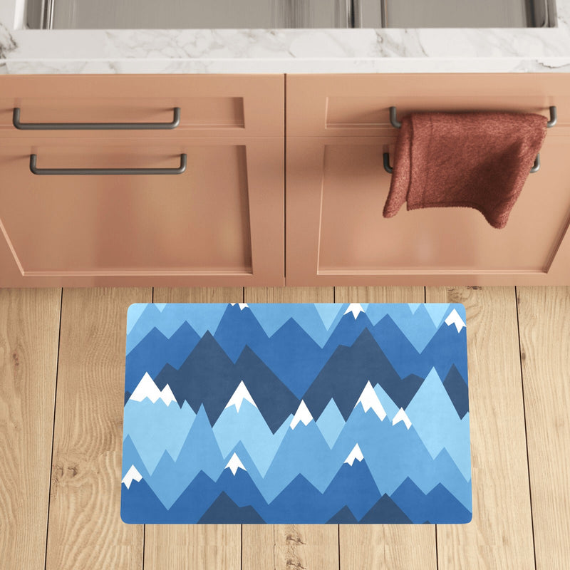 Mountain Pattern Print Design 04 Kitchen Mat