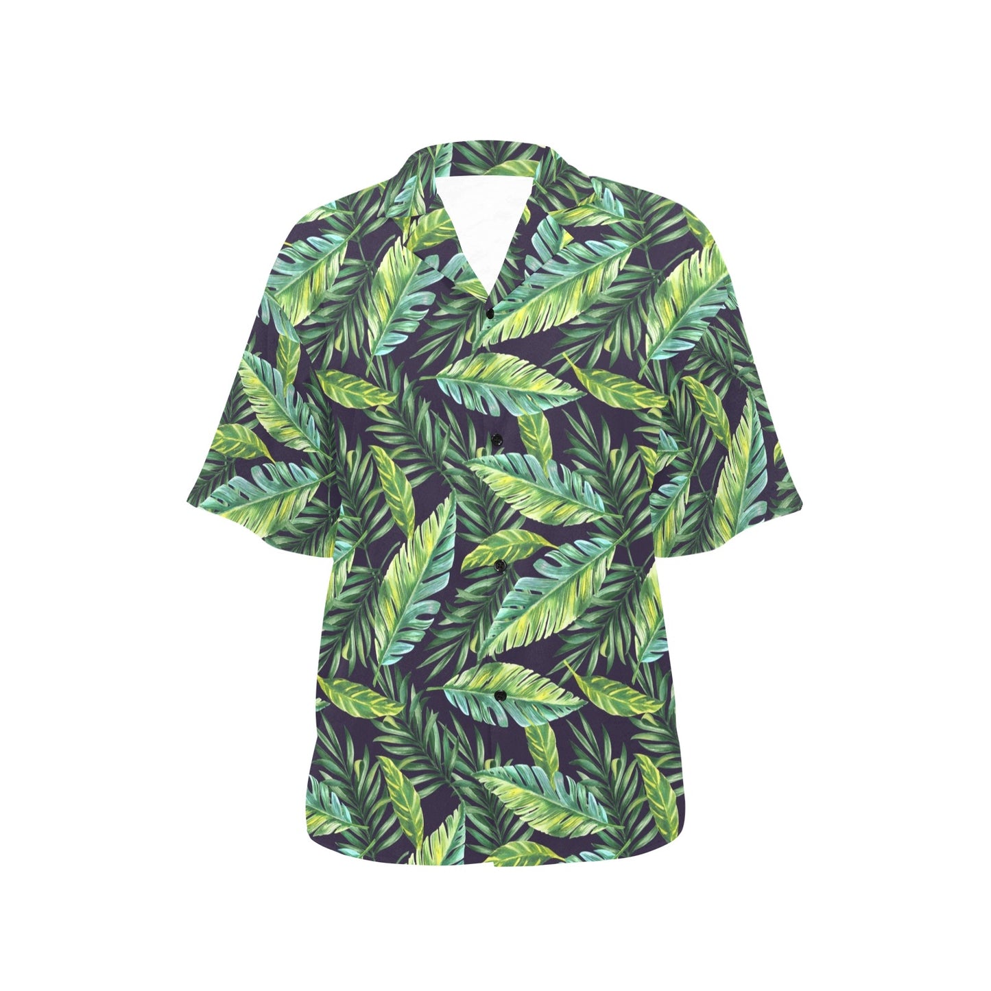 Tropical Flower Pattern Print Design TF06 Women's Hawaiian Shirt