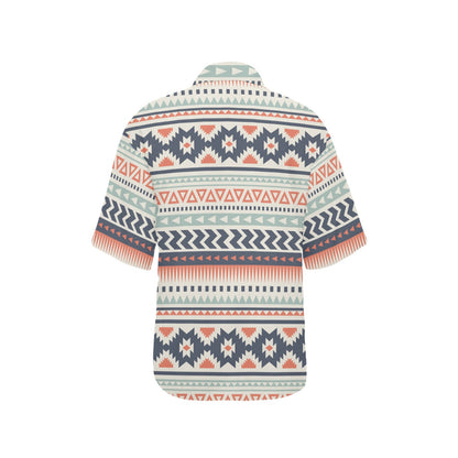 Tribal Aztec vintage pattern Women's Hawaiian Shirt