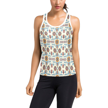 Suzani Print Design LKS301 Women's Racerback Tank Top