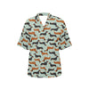 Dachshund Cute Print Pattern Women's Hawaiian Shirt