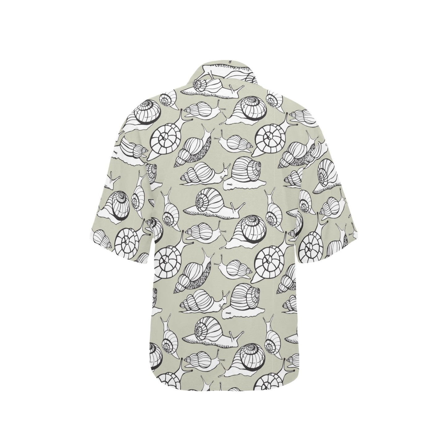 Snail Pattern Print Design 03 Women's Hawaiian Shirt