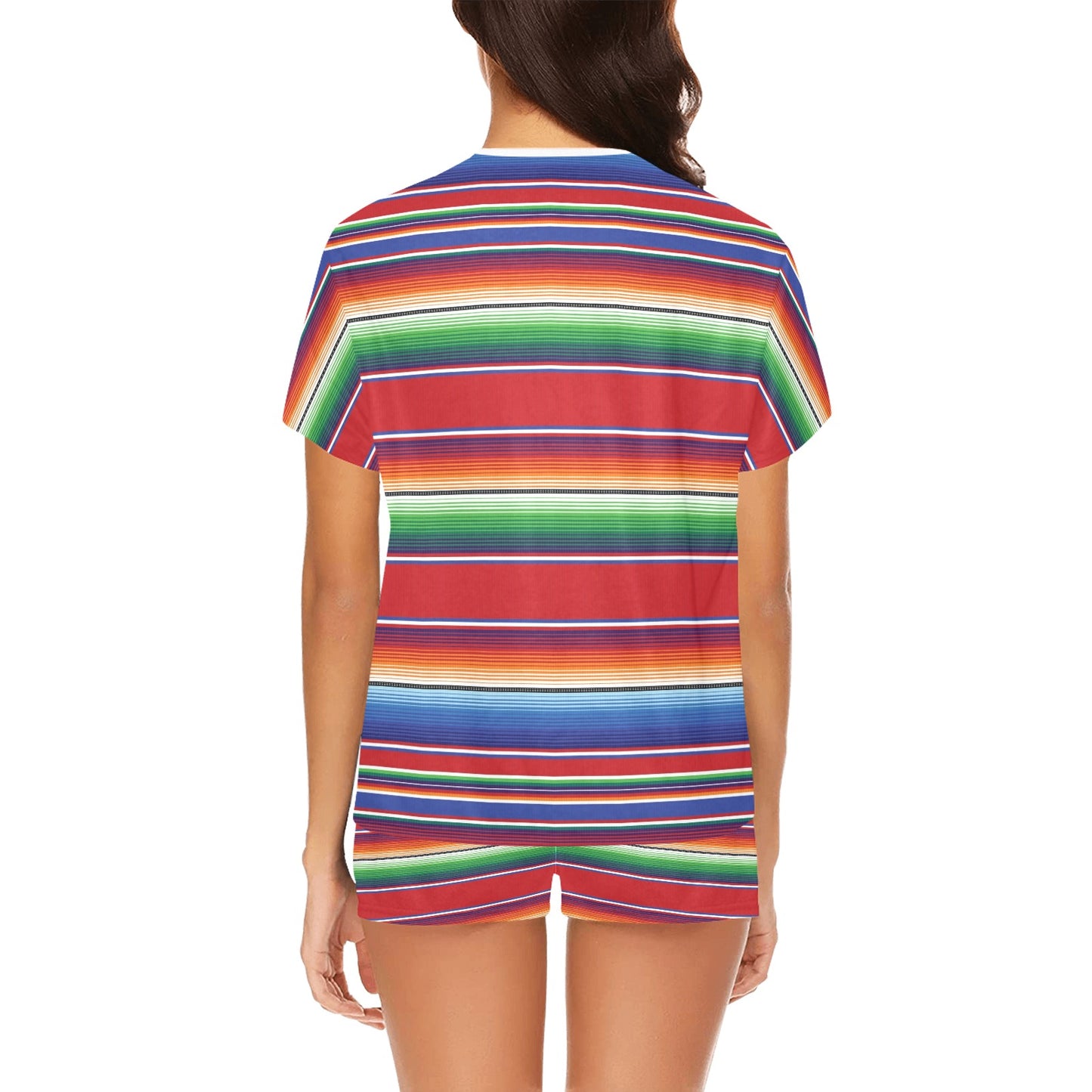 Serape Print Design LKS304 Women's Short Pajama Set