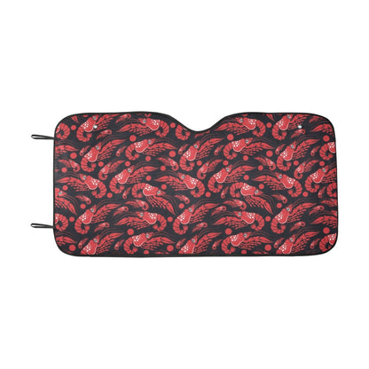 Shrimp Print Design LKS303 Car front Windshield Sun Shade