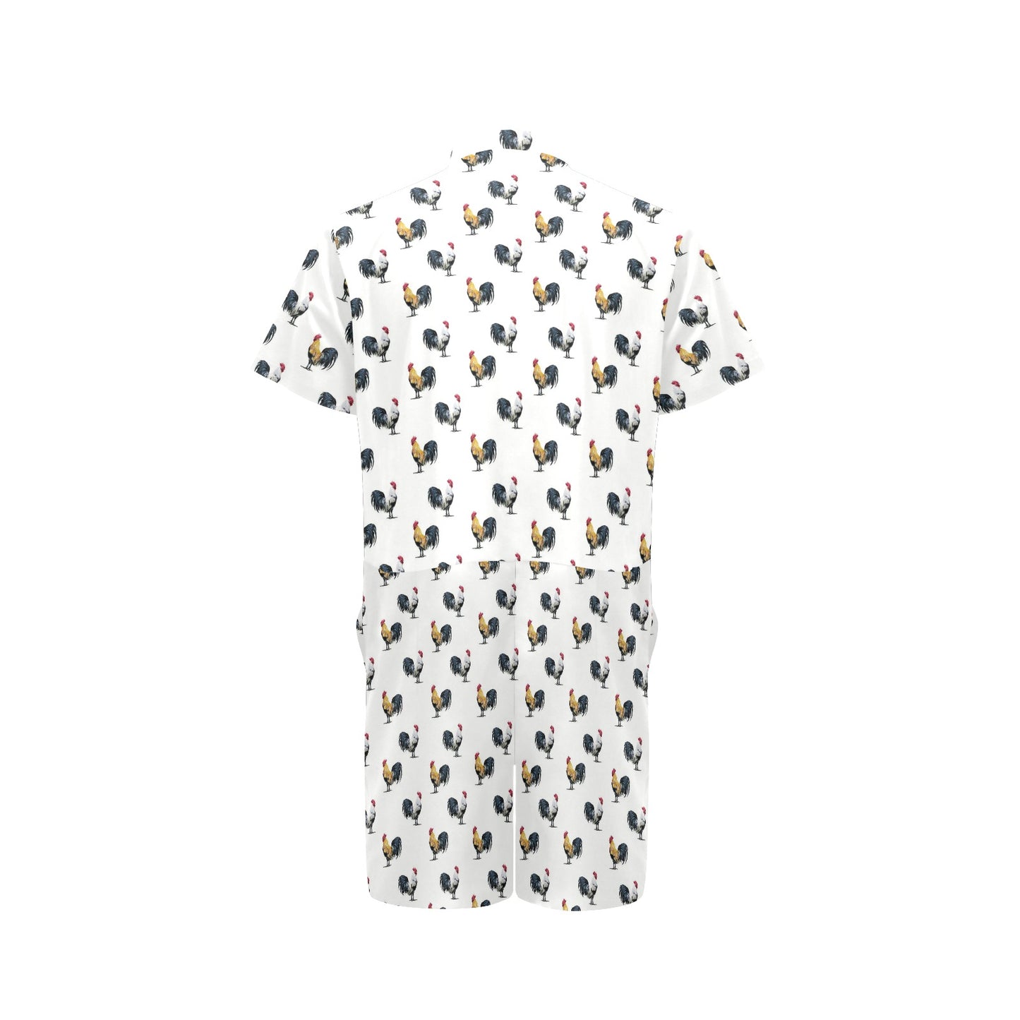 Chicken Pattern Print Design 02 Men's Romper