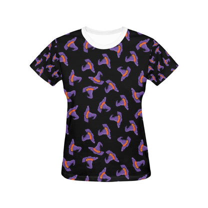 Witch Hat Print Design LKS304 Women's  T-shirt