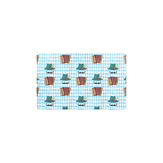 Accordion Mustache Pattern Print Design 01 Kitchen Mat