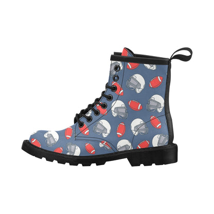 American Football Helmet Design Pattern Women's Boots