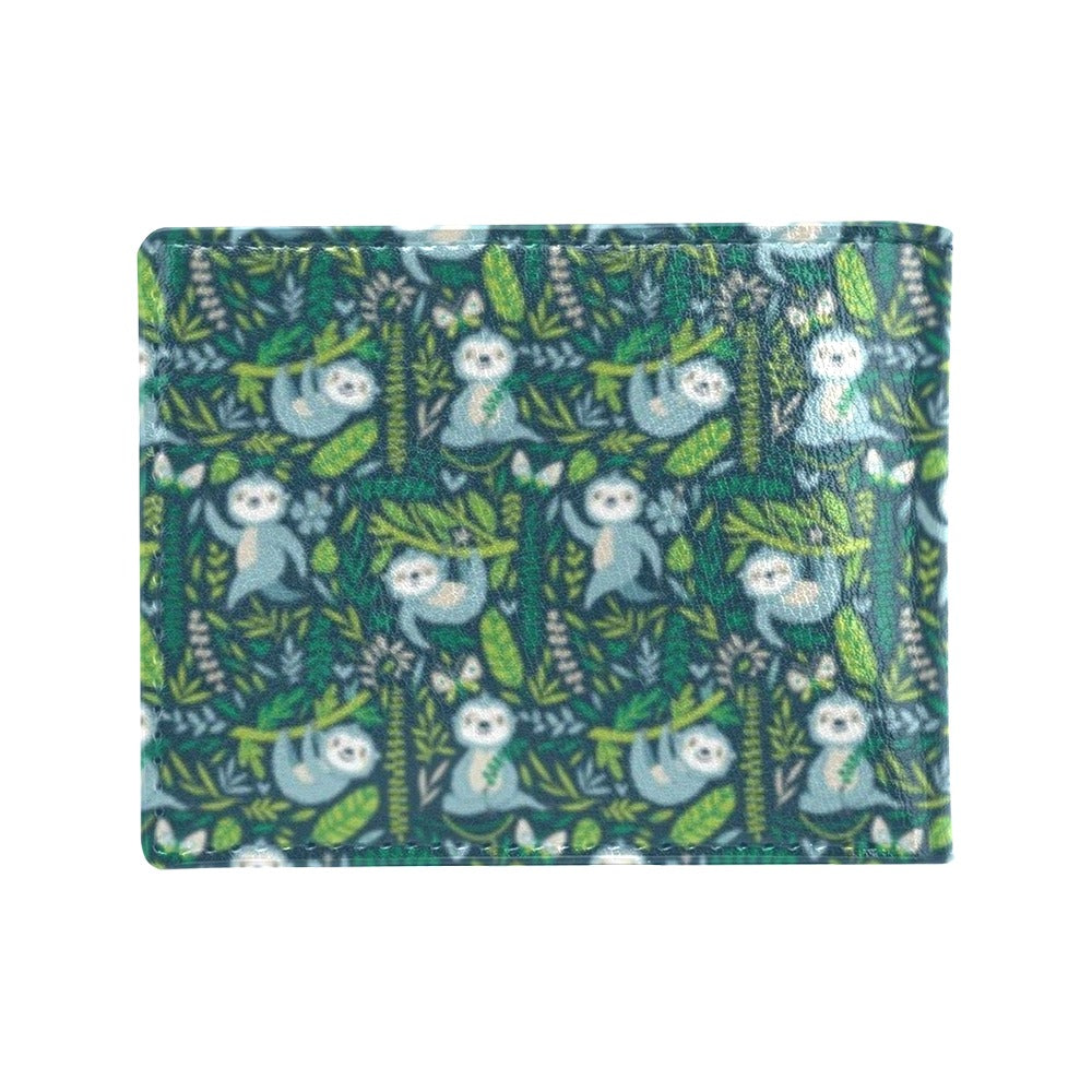 Sloth Print Design LKS304 Men's ID Card Wallet