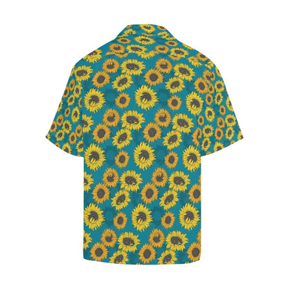 Sunflower Print Design LKS301 Men's Hawaiian Shirt