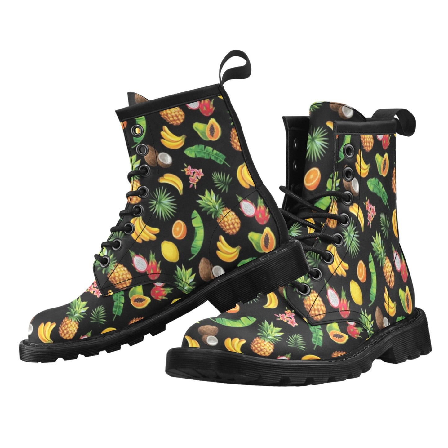Tropical Fruits Pattern Print Design TF03 Women's Boots