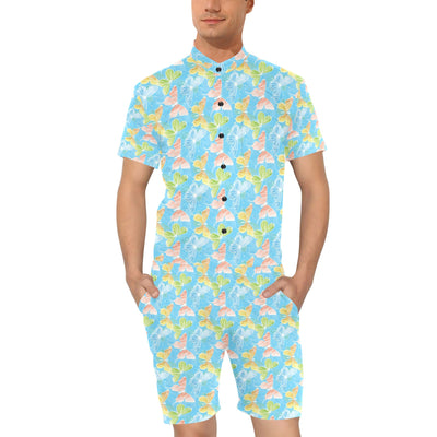 Butterfly Pattern Print Design 05 Men's Romper