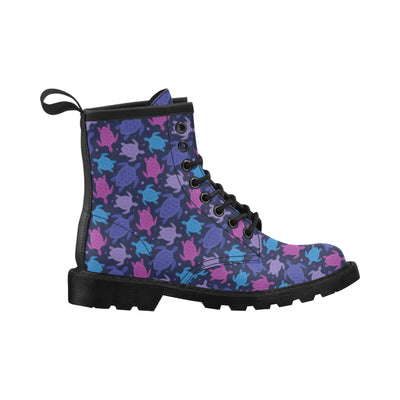 Sea Turtle Print Design LKS309 Women's Boots