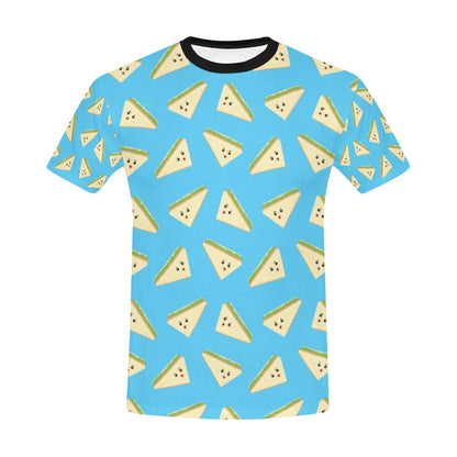 Sandwich Emoji Print Design LKS305 Men's All Over Print T-shirt