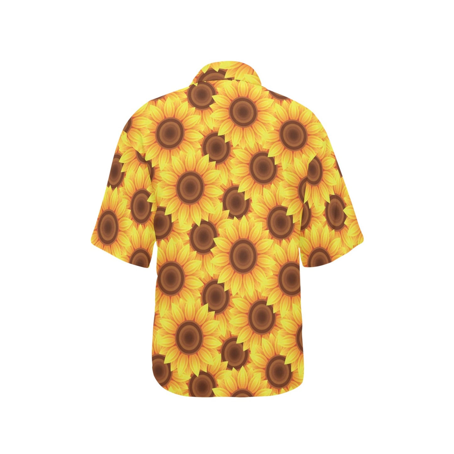 Sunflower Pattern Print Design SF07 Women's Hawaiian Shirt