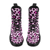 Pink Leopard Print Women's Boots