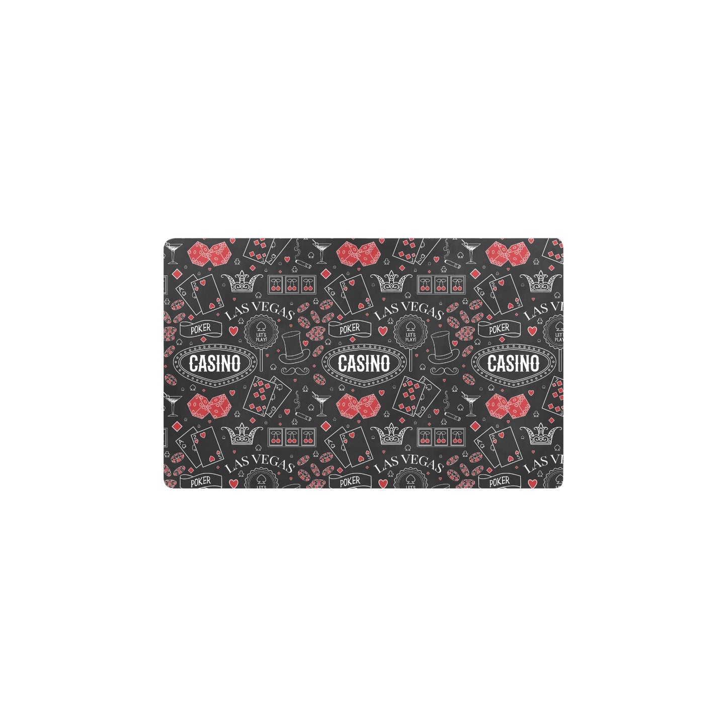 Casino Pattern Print Design 04 Kitchen Mat