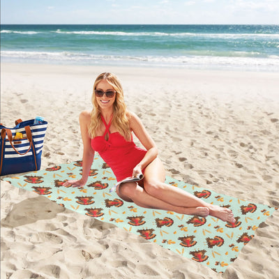 Thanksgiving Print Design LKS309 Beach Towel 32" x 71"