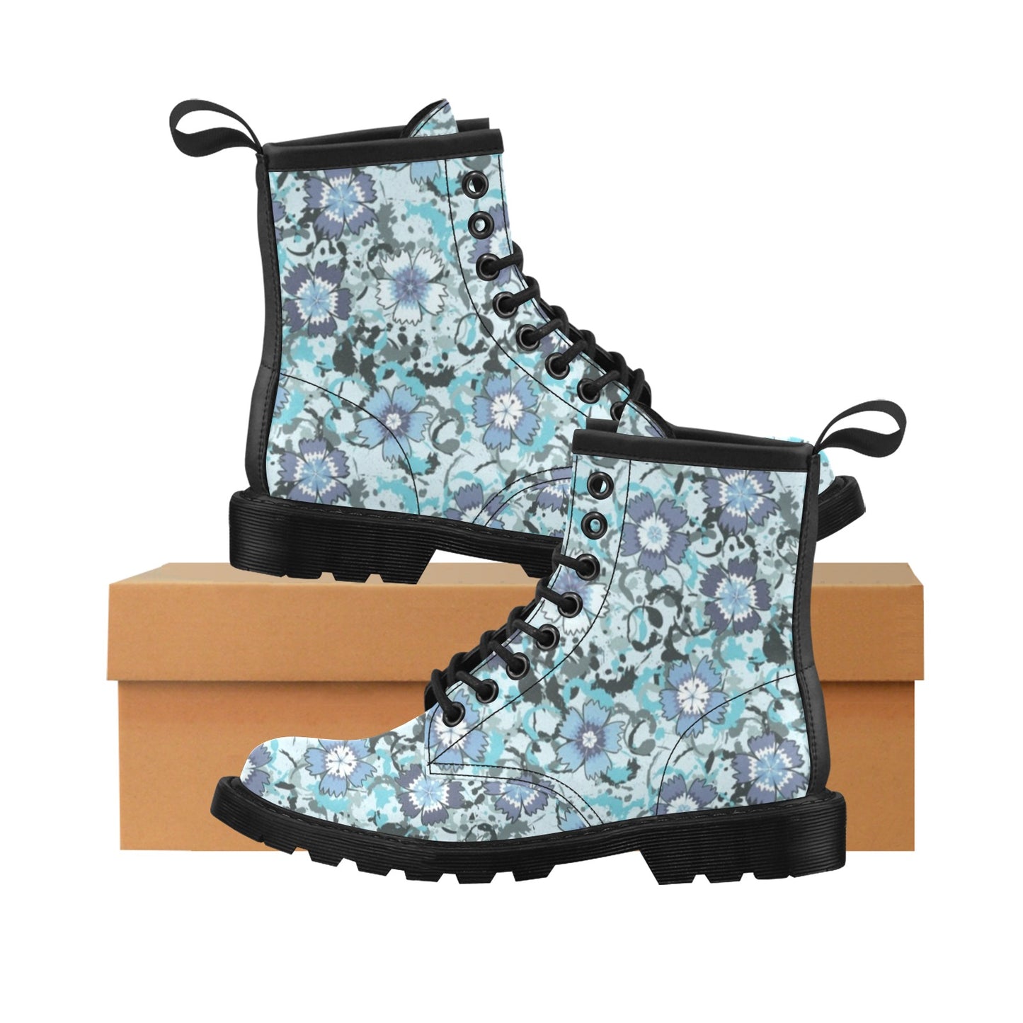 Carnations Pattern Print Design CN04 Women's Boots