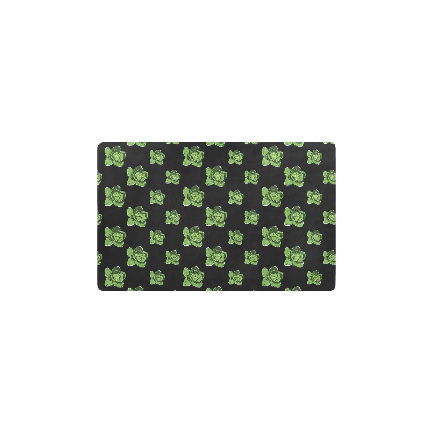 Cabbage Pattern Print Design 03 Kitchen Mat