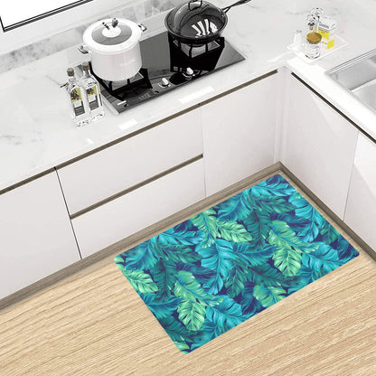 Banana Leaf Pattern Print Design BL05 Kitchen Mat