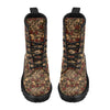 Skull Roses Vintage Design Themed Print Women's Boots