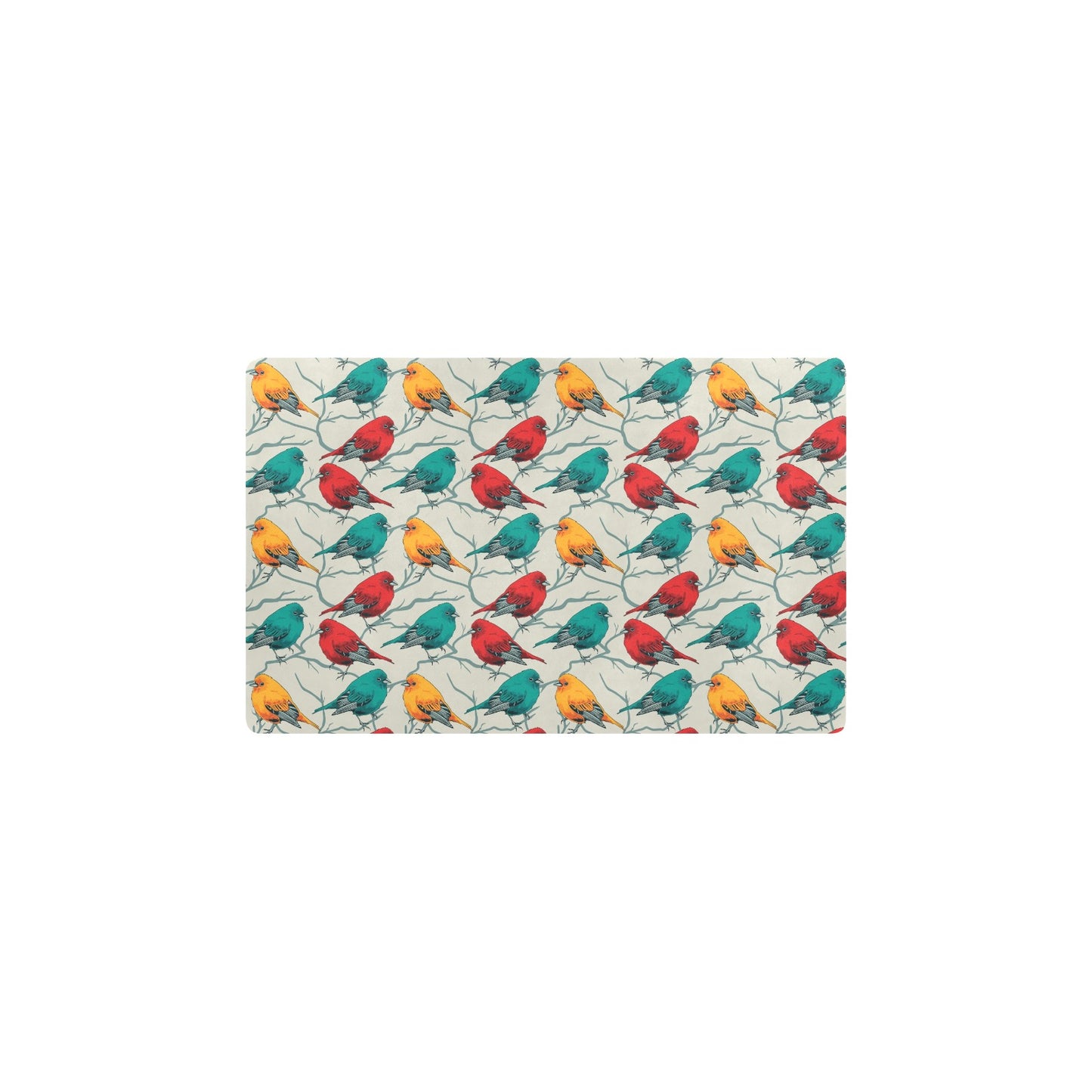 Birds Pattern Print Design 04 Kitchen Mat
