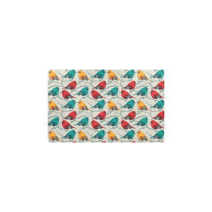 Birds Pattern Print Design 04 Kitchen Mat