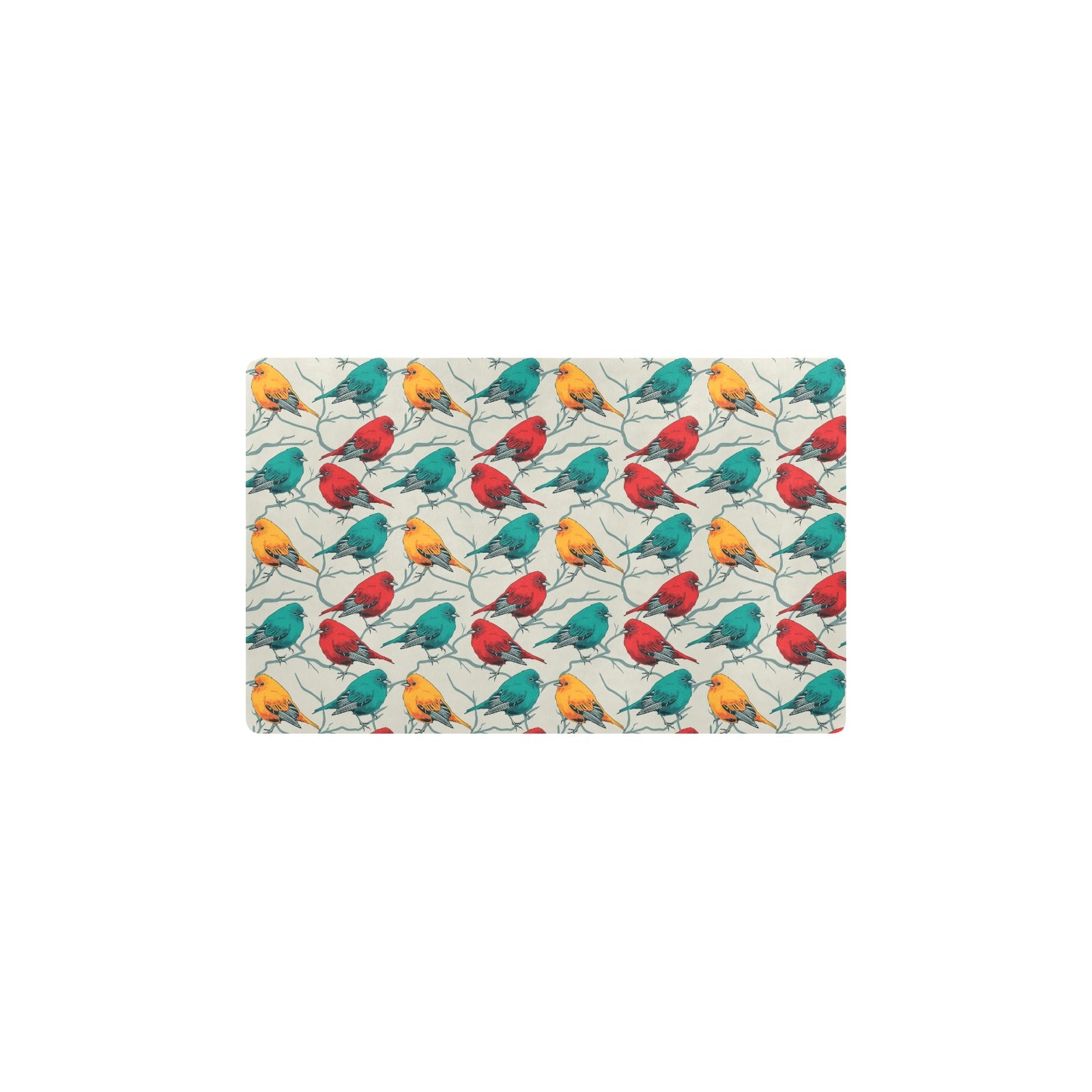 Birds Pattern Print Design 04 Kitchen Mat