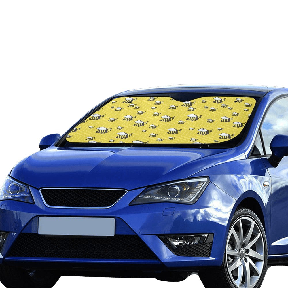 Bee Cute Print Design LKS308 Car front Windshield Sun Shade