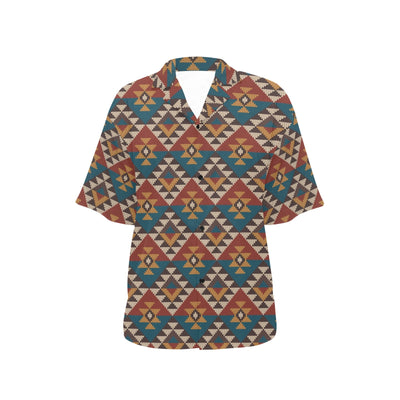 Knit Aztec Tribal Women's Hawaiian Shirt