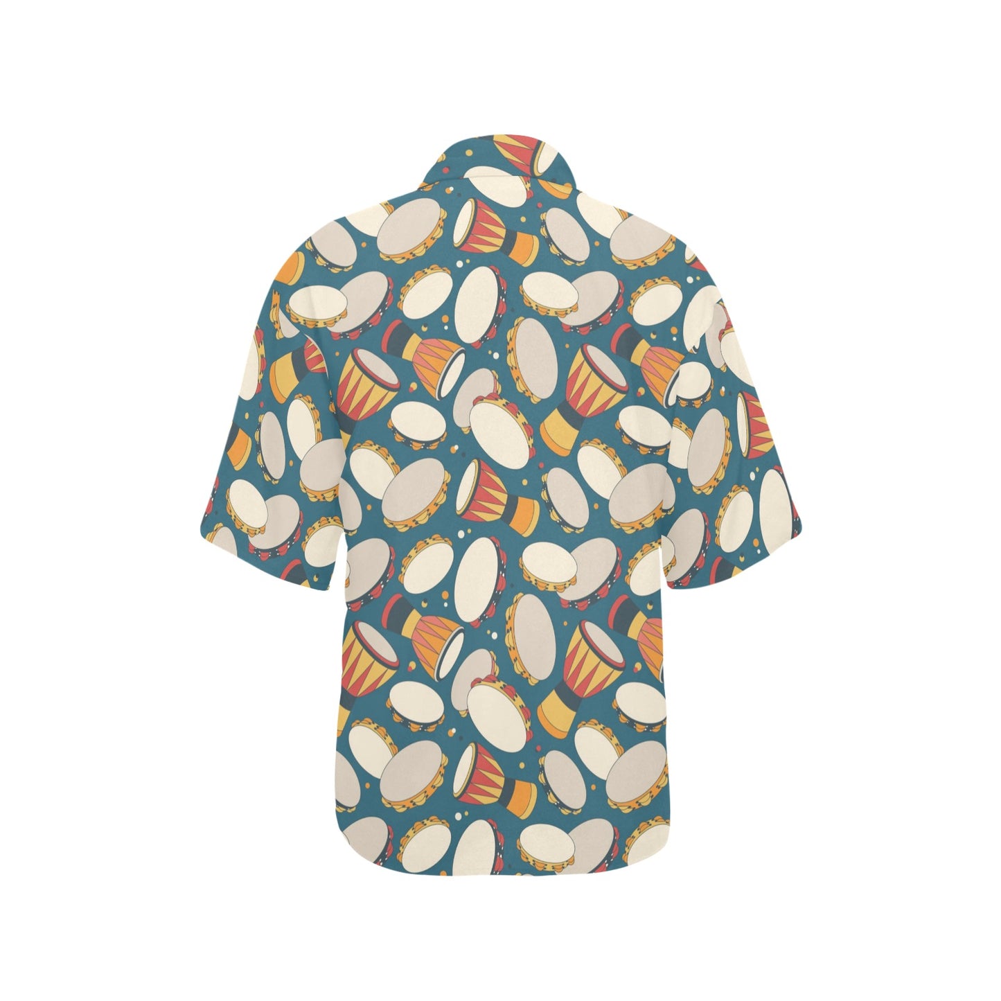 Tambourine Pattern Print Design 01 Women's Hawaiian Shirt
