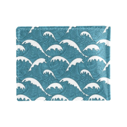 Surf Wave Tribal Design Men's ID Card Wallet