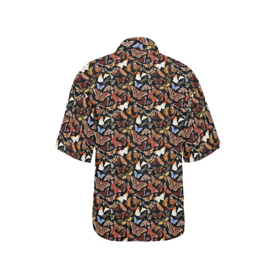 Butterfly Pattern Print Design 08 Women's Hawaiian Shirt